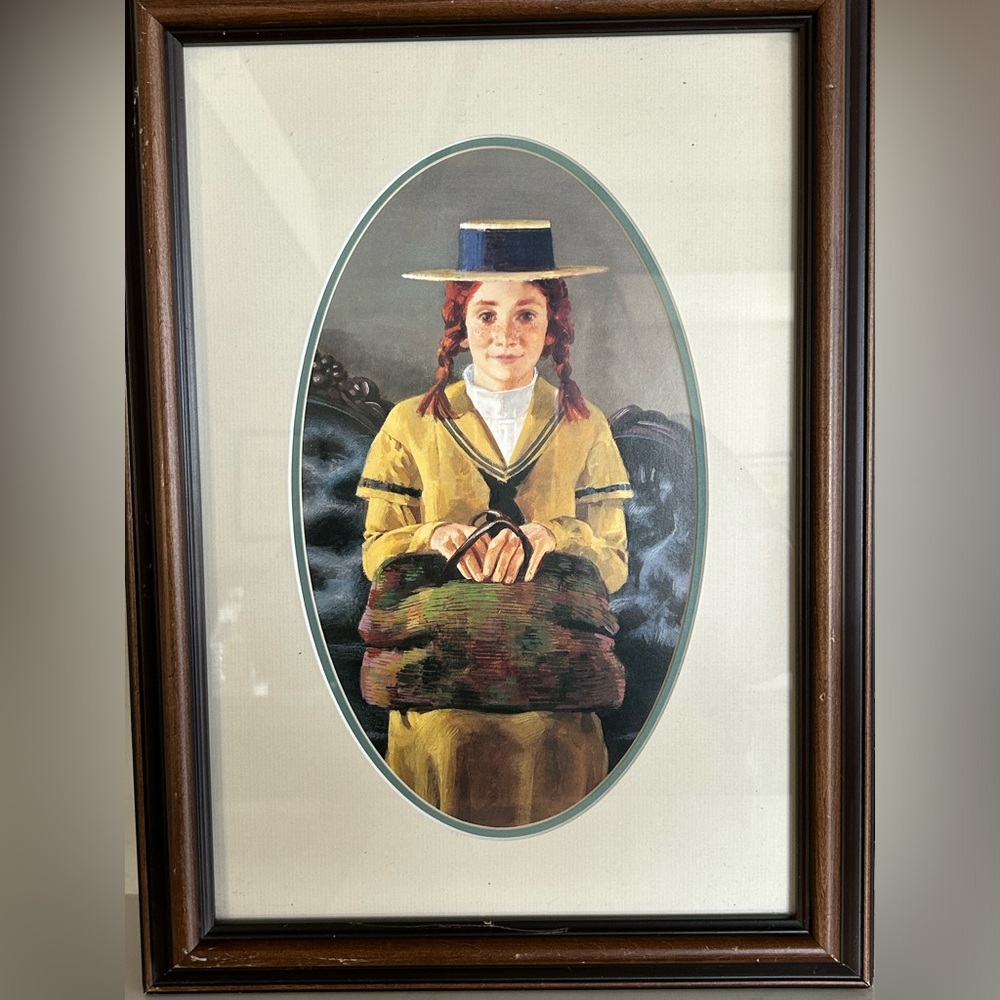 Framed Art print of Anne of Green Gables. 13 x 18 in